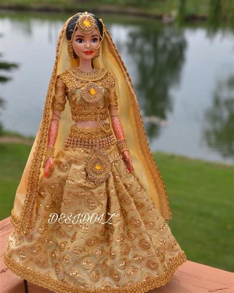 Bridal Lehenga Doll Indian Lehenga Bridal Lehenga Desidolz