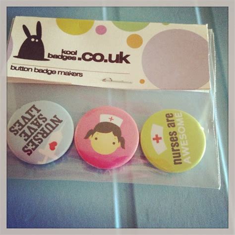 Set Of 3 Cute Nurse Pin Button Badges Set Of 3 Cute Nurse Flickr