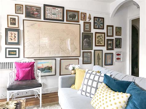 Contemporary Eclectic Gallery Wall • Home Tour • Little Gold Pixel