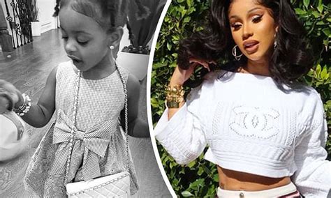 Cardi B Outfits Daughter Kulture With A Gorgeous 5000 Chanel Purse