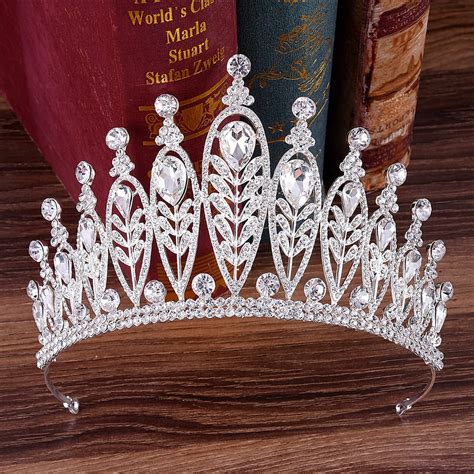 big tiara rhinestone large queen crown majestic crowns