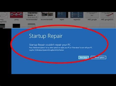 I have tried restarts without a battery and i can see the hp logo and diagnosing your pc. How to fix startup repair couldn't repair your pc on ...