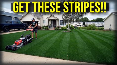 Lawn Striping With Your Push Mower Youtube
