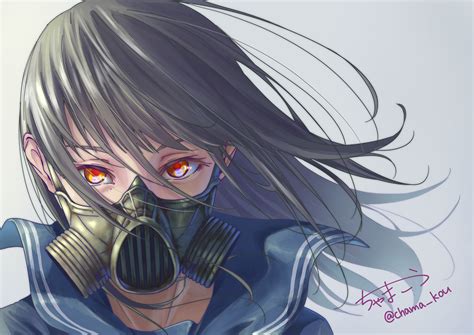 Пылезащитная маска для рта и лица аниме мультфильм lucky women men face mouth masks. Anime Original Girl With Mask, HD Anime, 4k Wallpapers ...
