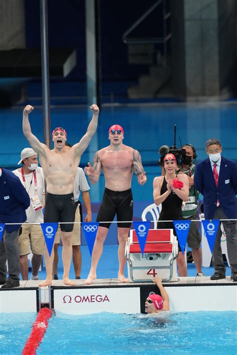Britain Wins The Mixed Medley Relay A New Olympic Swimming Event The