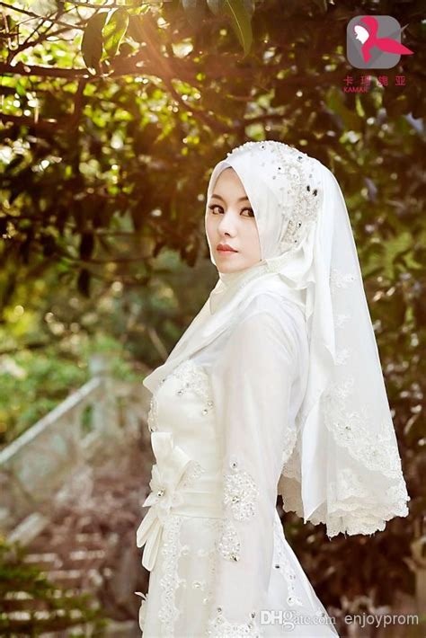 Depending on your body type, venue of your. Wholesale 2015 Custom Made A-line Muslim Wedding Dresses ...