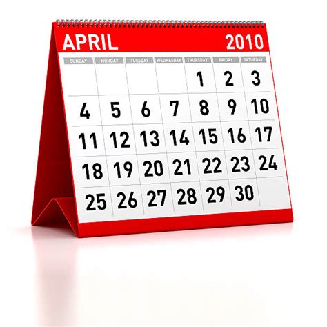 30 April Calendar 2010 Month Stock Photos Pictures And Royalty Free