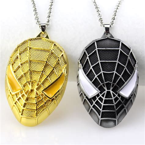 Super Hero Spiderman Pendant Necklace Spider Man Fashion Punk Jewelry