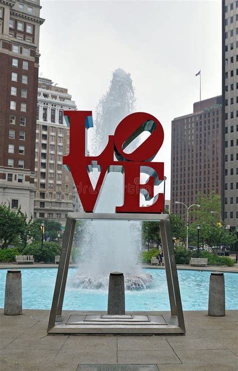 Philadelphia S Love Statue Love Park Editorial Image Image Of