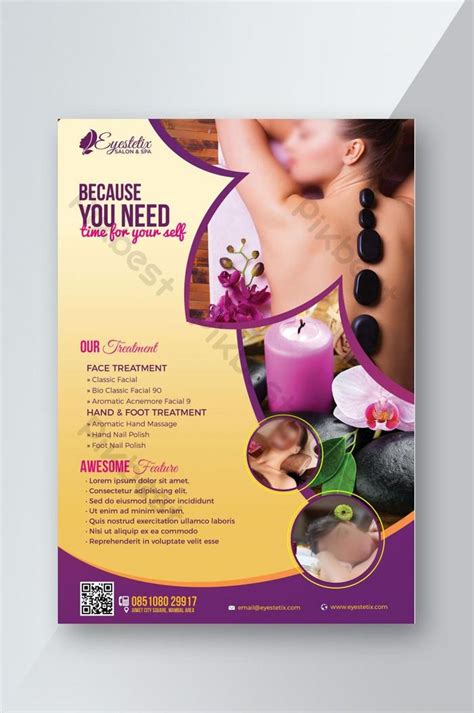 Spa And Salon Promotion Treatment Flyer Psd Free Download Pikbest