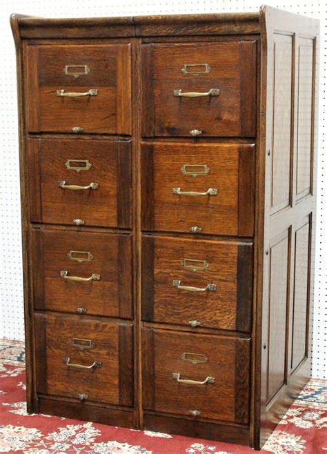 American Quartersawn Oak File Cabinets Letter Size Circa 1890 For Sale