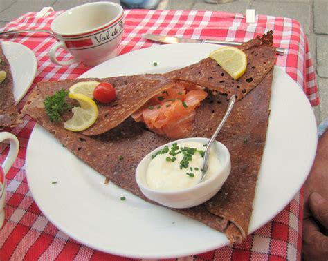 A Smoked Salmon Galette Dinner In Rennes Brittany Is The Home Of