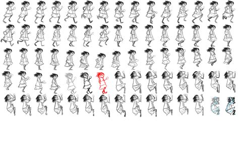Sprite Sheet For The Girl That Leapt Through Pages By Microlm On Deviantart