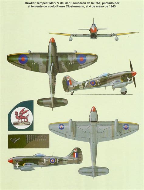 Hawker Tempest Mark V Of Pierre Clostermann Aces Of Aviation