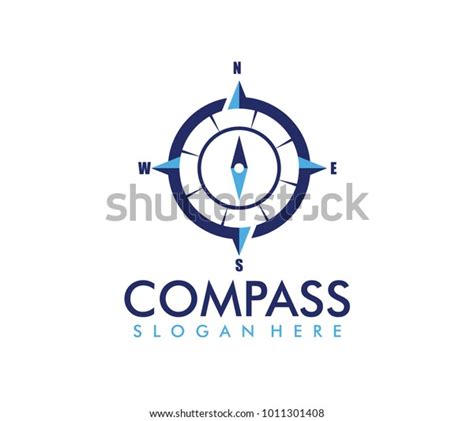 Vector Logo Design Compass Adventure Outdoor Stock Vector Royalty Free