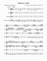 highway to hell Sheet music for Piano, Trombone, Bass guitar (Mixed ...