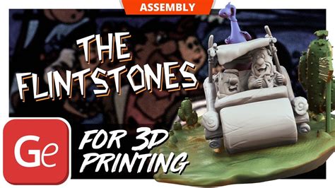 The Flintstones 3d Printing Figurines In Diorama Assembly By Gambody