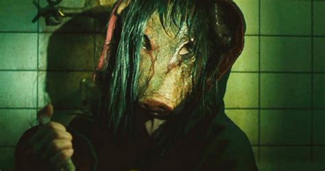 A criminal mastermind unleashes a twisted form of justice in spiral, the terrifying new chapter from the book of saw. The Jigsaw Killer and Iconic Saw Pig Mask Return in Final Spiral Clips — The New York Performing ...