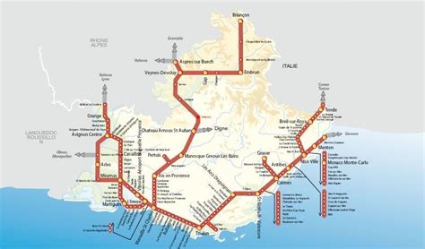 Train Map France Travel City