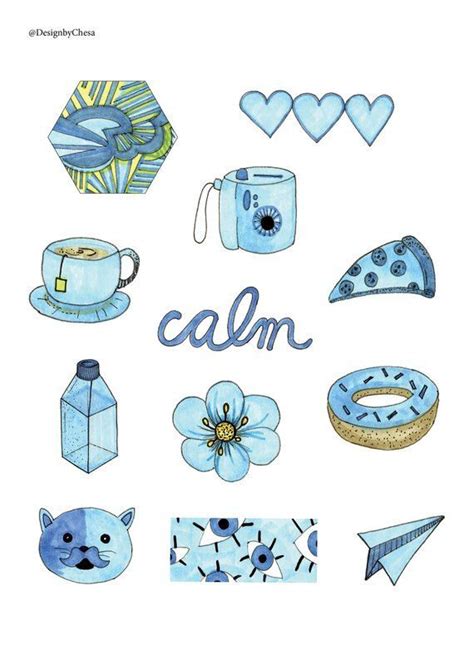 Stickers vsco aesthetic blue aesthetic stickers png free. Pack de pegatinas estéticas azules in 2020 | Aesthetic ...