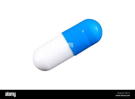 Capsule pill blue white hi-res stock photography and images - Alamy
