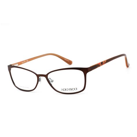 Adensco Ad 222 Eyeglasses Light Brown Clear Lens Ambrogioshoes