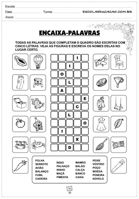 Atividades De Gramática 1º E 2º Ano Escola Educação