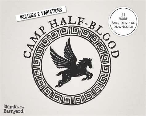 Camp Halfblood Svg Files Camp Half Blood Digital Download Etsy