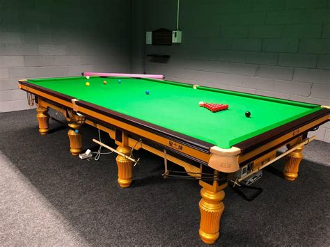 Green And Golden Solid Wood Wooden Snooker Table For Sports Size 6x12 Feet At Rs 310000 Piece