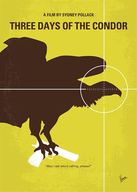 No659 My Three Days Of The Condor Minimal Movie Poster Digital Art By Chungkong Art Fine Art