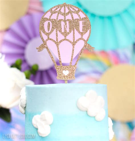 How To Make A Diy Hot Air Balloon Birthday Cake Topper Lydi Out Loud