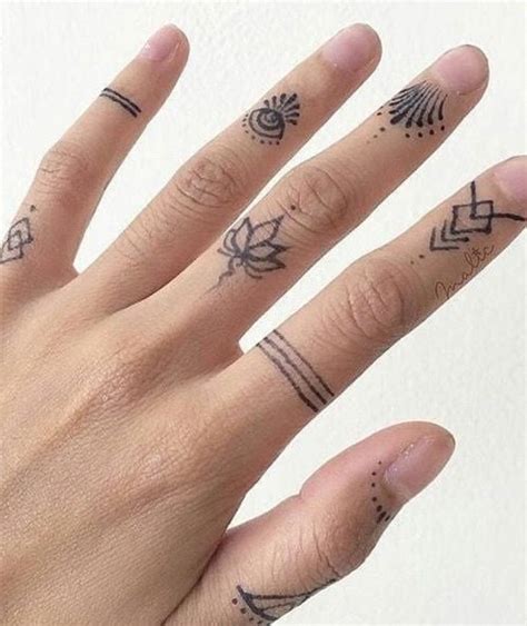 Unique Finger Tattoos