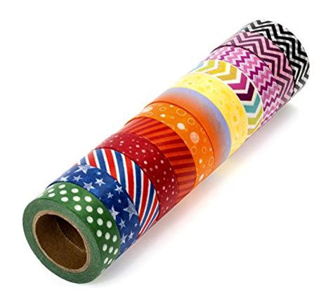 United Tapes Decorative Craft Washi Masking Tape Set Of Rolls
