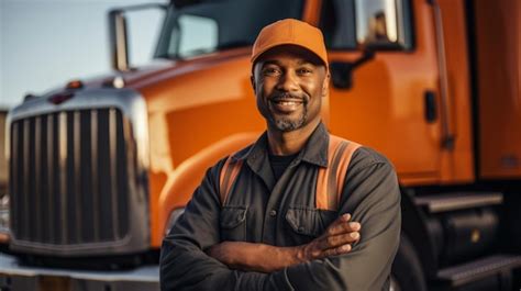 Premium Ai Image Portrait Of A Proud Confident African American Truck