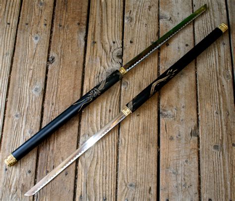 Double Bladed Ninja Sword Staff Spear