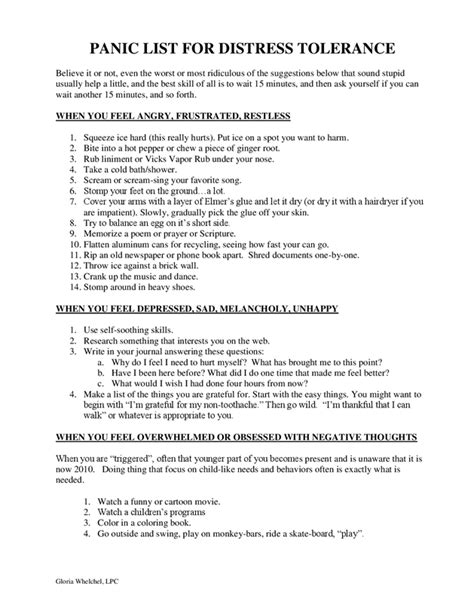 Improve The Moment Worksheet Dbt Self Help Dialectical