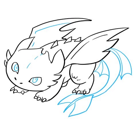 Toothless Dragon Drawing Outline