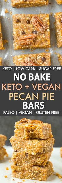 No Bake Paleo Vegan Pecan Pie Bars Recipe Low Carb Keto Cook N Is