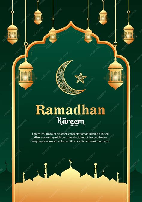Affiche De Ramadan Réaliste De Vecteur Avec Bougies Et Mosquée