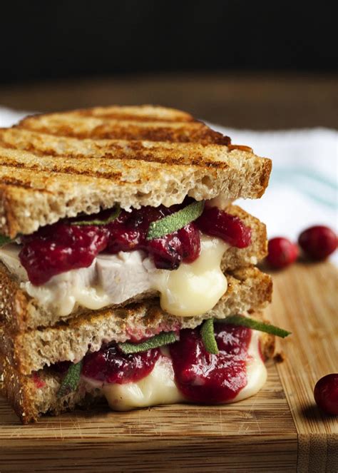 Turkey Brie And Cranberry Mustard Panini Just A Little Bit Of Bacon