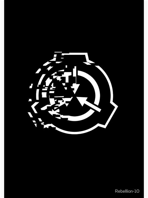 Scp Foundation Fading Symbol Spiral Notebook By Rebellion 10 Redbubble