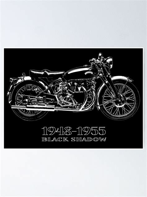 Vincent Black Shadow Graphic Print Poster By M3ex Redbubble