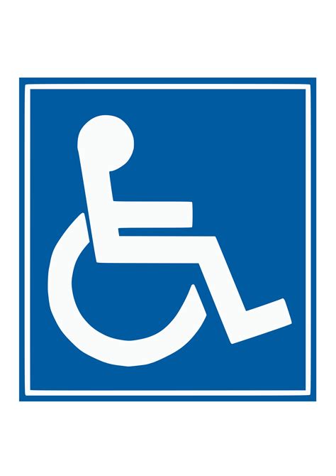 Clipart Handicap Sign