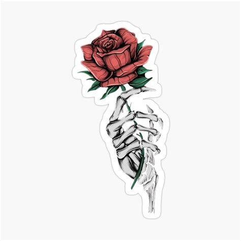 Skeleton Holding Rose