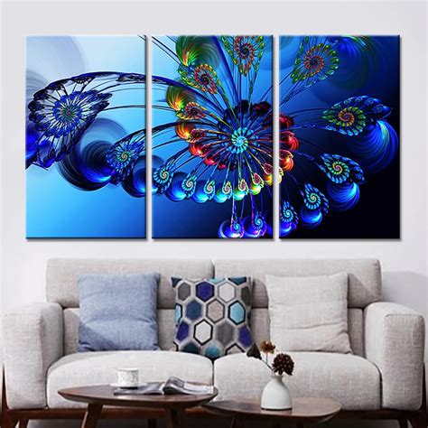 Modern Home Wall Art Decor Frame Modular Pictures 3 Pieces Abstract