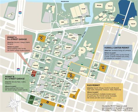 Baylor University Campus Map Campus Map Baylor School What Are