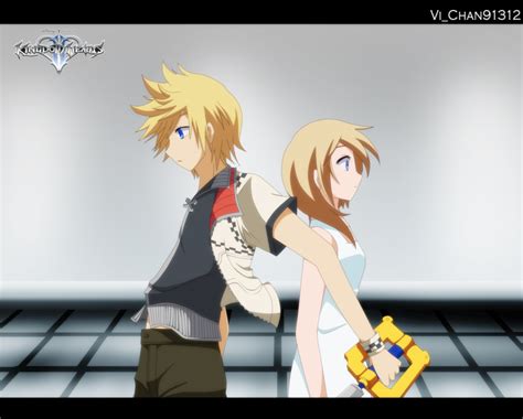 Roxas And Namine Kingdom Hearts Kingdom Hearts 3 Kingdom Heart