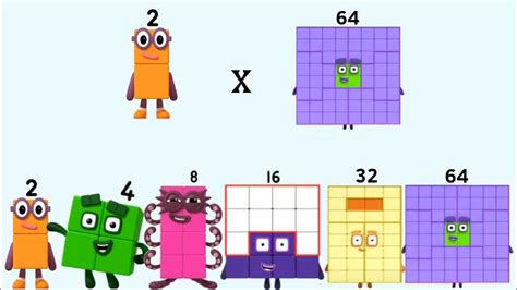 Numberblocks 1 To 4 Times With Repeated Multiples Yield Numbers Up To