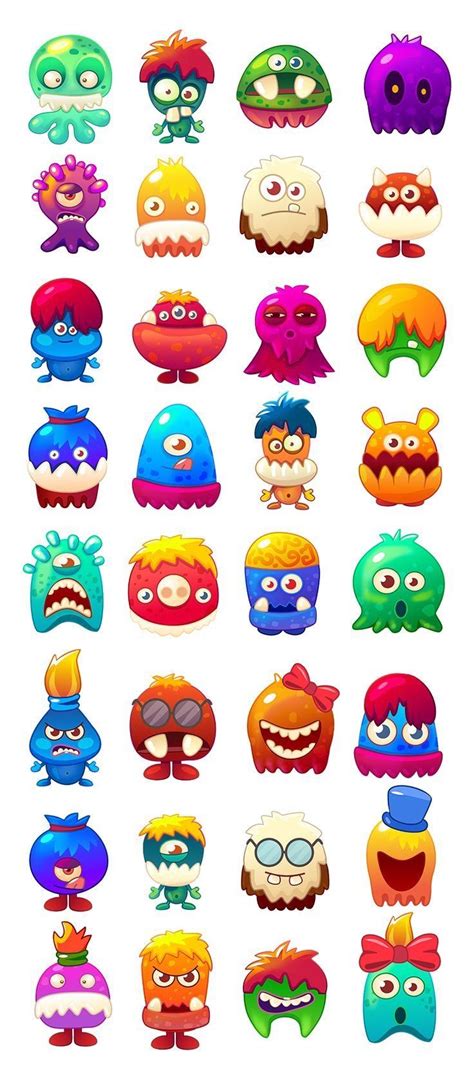 Pin By Jalaxy Helien On Prints Game Character Design Cute Monsters