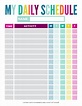 Free Printable Kid's Daily Schedule Template - The Incremental Mama